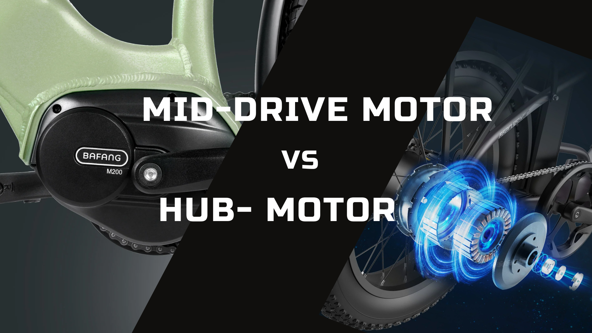How to choose between hub motor and mid drive motor ebikes Fafrees Ebike