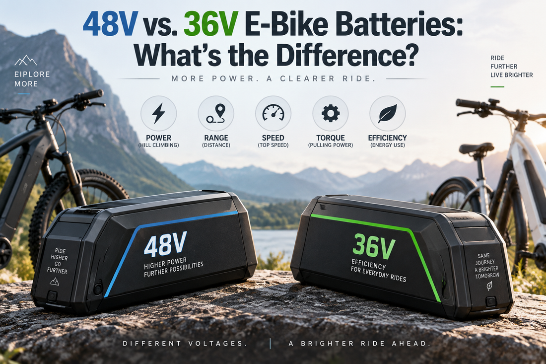 48V vs. 36V E-Bike Batteries: What’s the Difference?