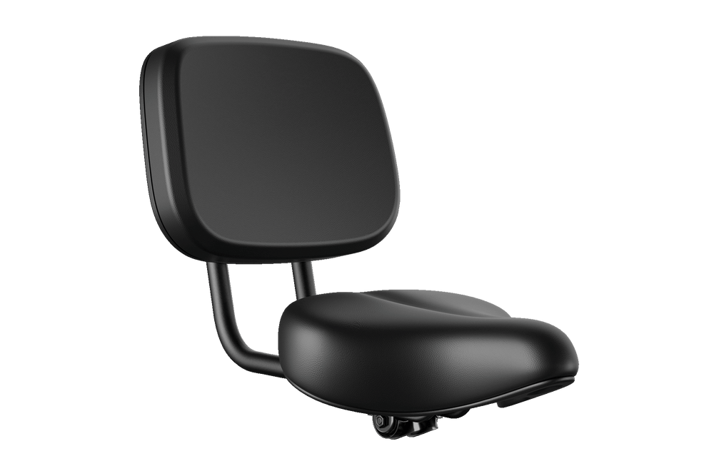 Wygodny fotelik rowerowy z oparciem