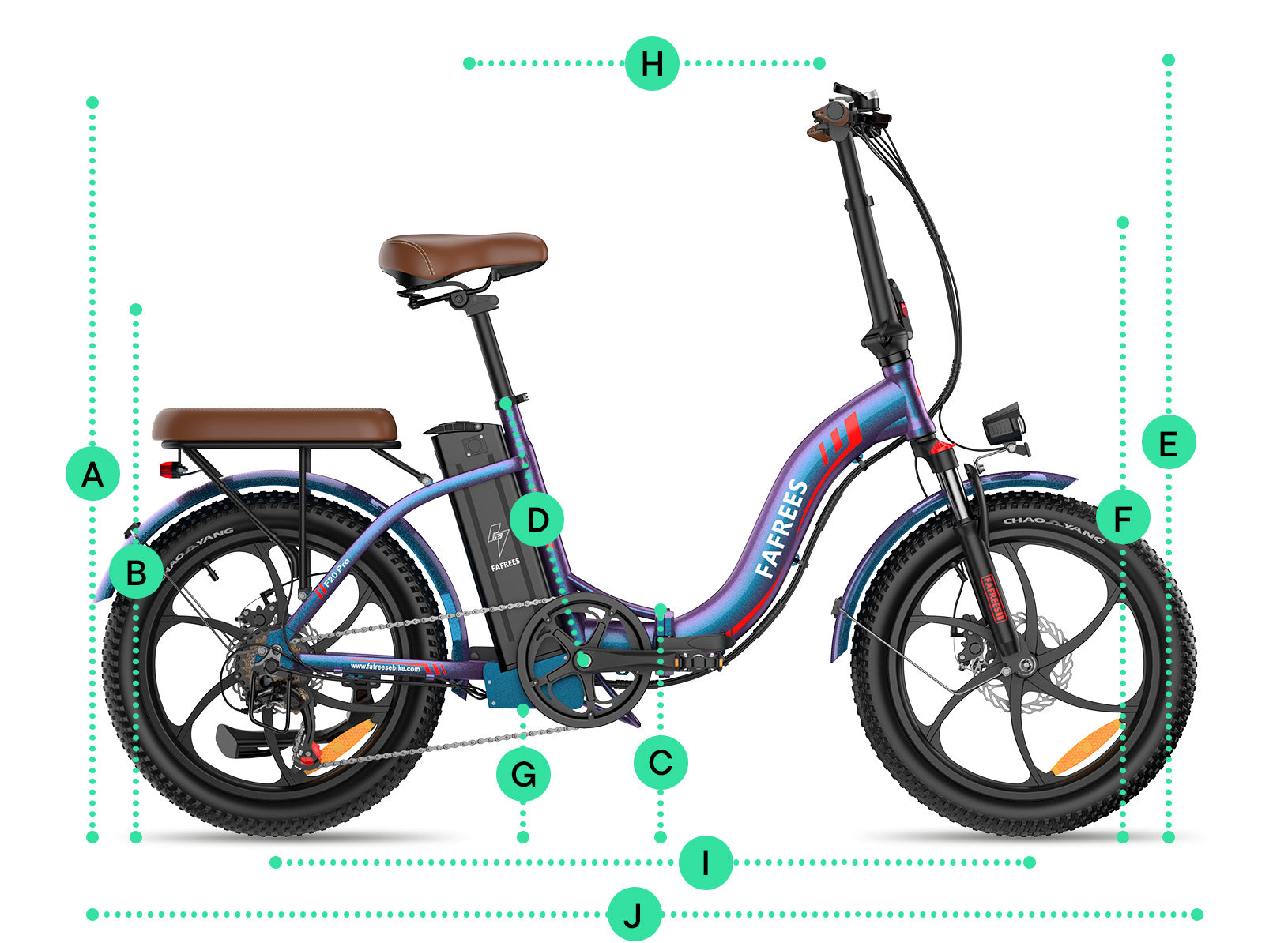 fafrees f20 faltbares elektrofahrrad Fafrees F20 Pro | City, Fat Tire, Step-Thru, Folding E-bike